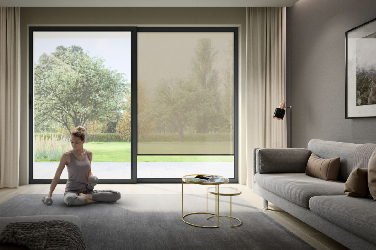 Sichtschutz für bodentiefe Fenster Ideen
