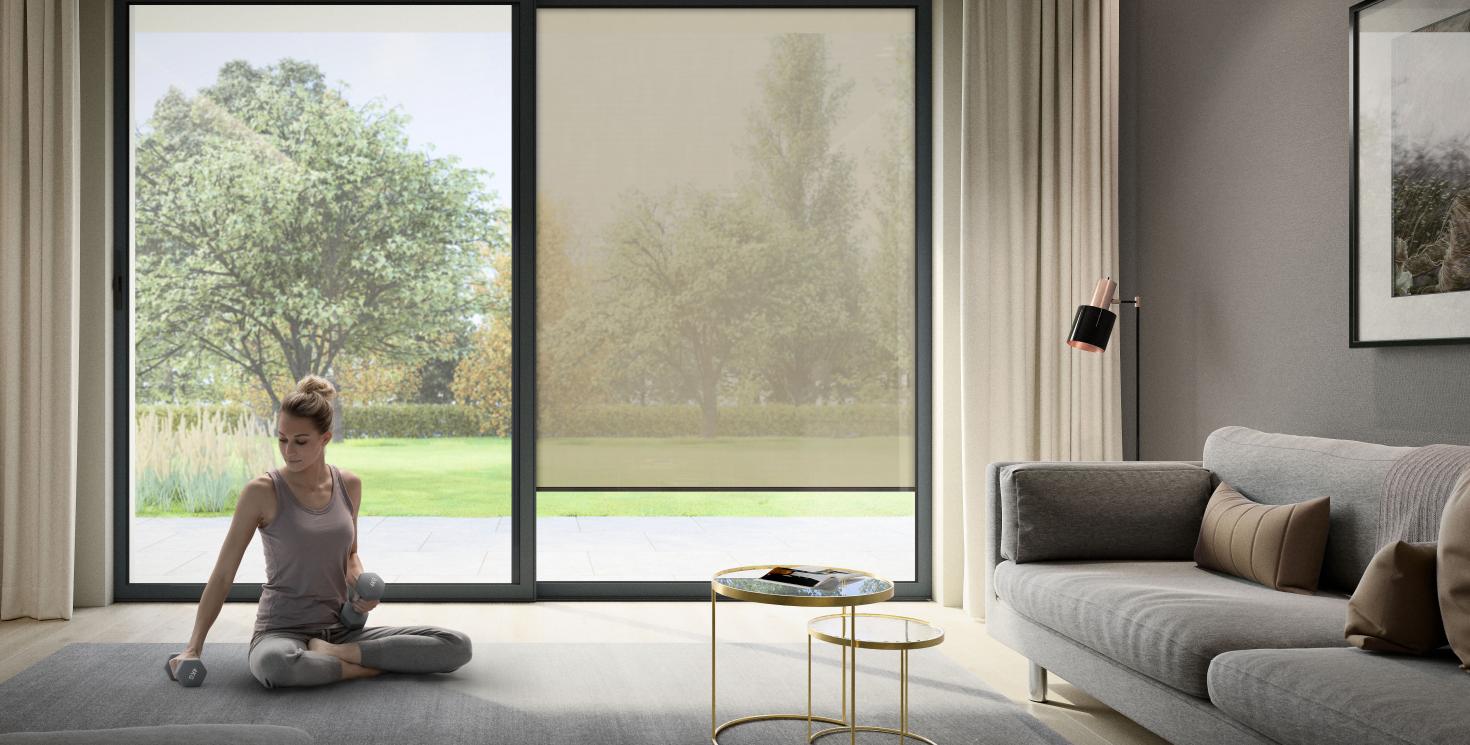 Sichtschutz für bodentiefe Fenster: Ideen